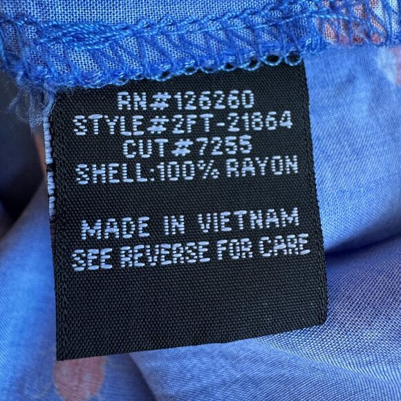 Velvet Heart Ladybug Print Button Front Top Long Sleeve V Neck Covered Buttons L - Picture 8 of 9